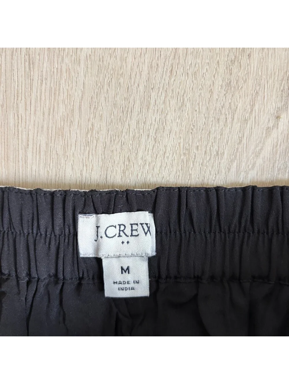 J. Crew NWOT Women's Black Silver Metallic Gingham Mini Skirt Size M